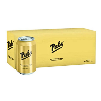 Pals Gin, Hawke’s Bay Lemon, Cucumber & Soda RTD 10 x 330ml Cans