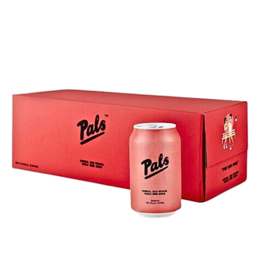 Pals Vodka, Red Peach, Yuzu & Soda RTD 10 x 330ml Cans