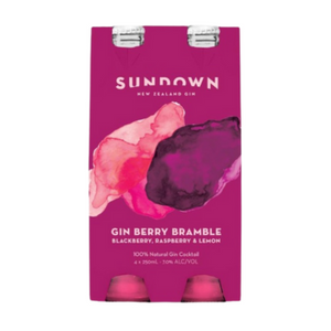 Sundown Gin Berry Bramble RTD 4 x 250ml