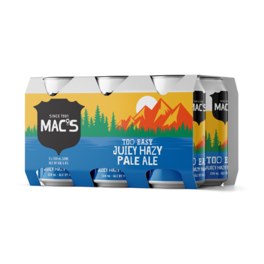 Mac's Too Easy Juicy Hazy Pale Ale 6 x 330ml Cans