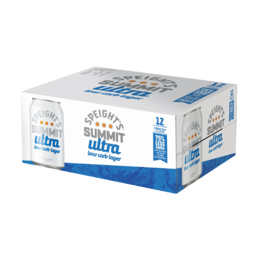 Speight’s Summit Ultra Low Carb Lager 12 x 330ml Cans