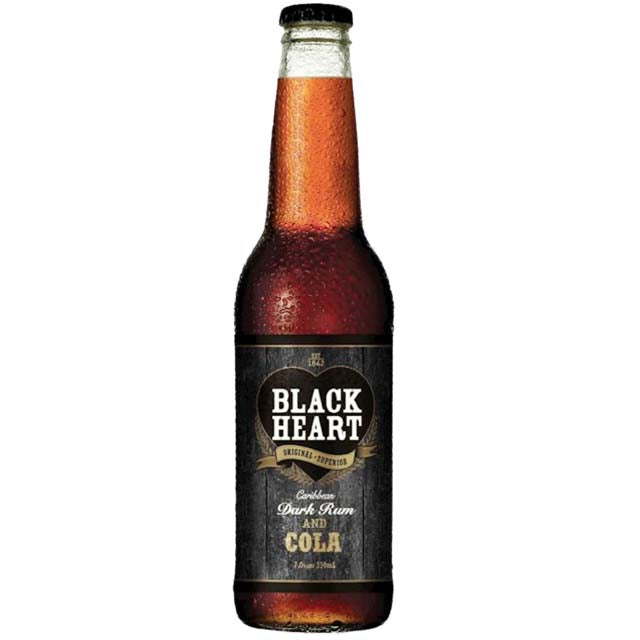 Black Heart Rum & Cola 5% RTD 4 x 330ml Bottles