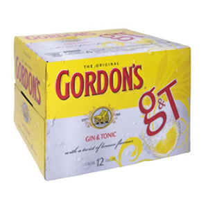 Gordons Gin & Tonic RTD 12 x 250ml Cans
