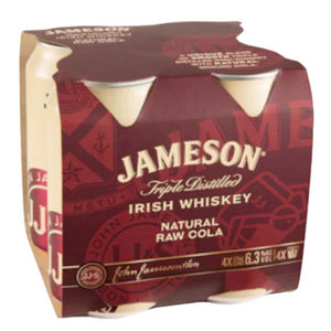 Jameson Natural Raw Cola RTD 4 x 375ml Cans