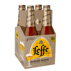 Leffe Blonde 4 x 330ml Bottles