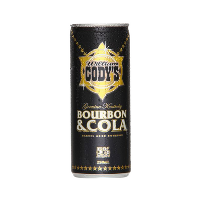 Cody's Bourbon & Cola 5% RTD 12 x 250ml Cans