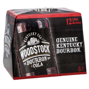 Woodstock Bourbon & Cola 5% RTD 12 x 330ml Bottles