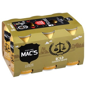 Mac's Gold Lager 6 x 330ml Cans